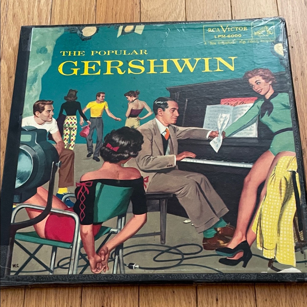 The Popular Gershwin Vinyl LP - Colorful Illustrated Cover
